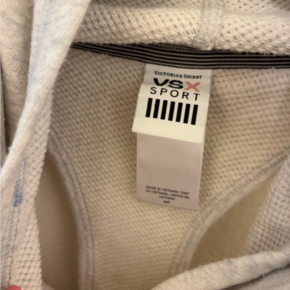 Victoria's Secret Gray Hoodie with Pink Accents - Picture 4 of 4